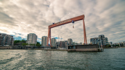 The Eriksberg dock and gantry crane.