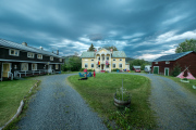 Weather looming behind Lergodset hostel in Hammarstrand, Jämtland